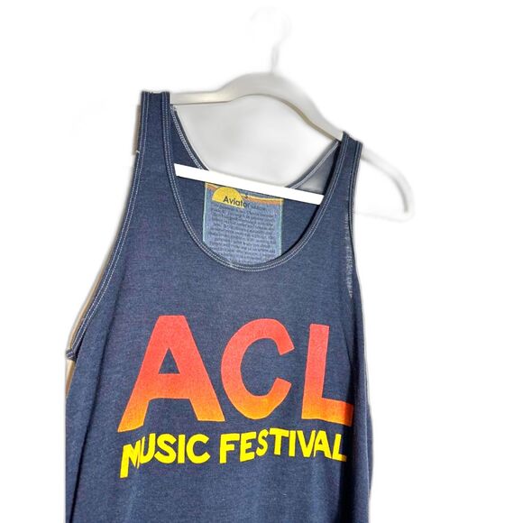 Aviator Nation Tank Top Size Small Navy ACL Music Festival Texas Preppy Comfort - Picture 5 of 5
